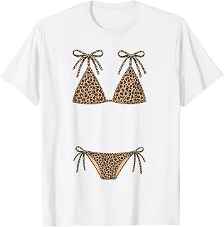Leopard Bikini Hawaii Beach Girls Trip Summer Vacation T-Shirt