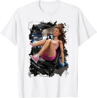 Funny Gym Doll Leg Day Struggle Workout Fitness Humor T-Shirt