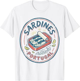 Sardines Portugal Tinned Fish European Summer Women Men T-Shirt