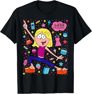 Lizzie McGuire Cartoon Lizzie Daily Life Icon Collage T-Shirt