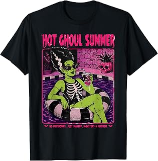 Retro Funny The Bride Frankenstein Monster Hot Ghoul Summer T-Shirt