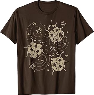 Grunge 2000s Ladybug y2k Cute Alt 90s Vintage Star Dots Teen T-Shirt