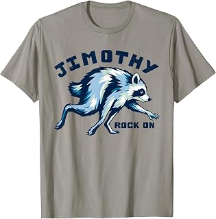 Jimothy Rock On Raccoon Trash Panda Viral Meme T-Shirt