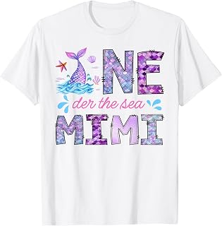 Oneder Under The Sea Mimi 1st Birthday Girl Mermaid T-Shirt
