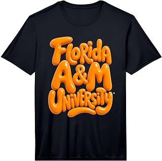 Florida A&M University FAMU Retro Bubble Letters Performance T-Shirt
