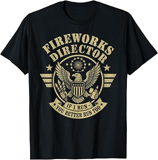 4th of July Memorial Day Boom, Patriotic Fireworks Director T-Shirt