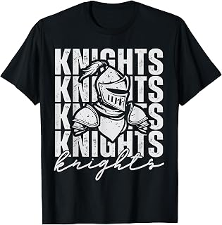 Vintage Knight Inspirational Athletic School Mascot Game Day T-Shirt