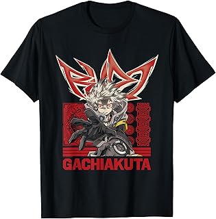 Rudo Action Pose with Graffiti and Logo Anime T-Shirt