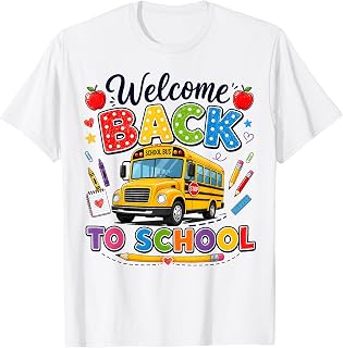Welcome Back to School Bus Driver Tees First Day of School T-Shirt
