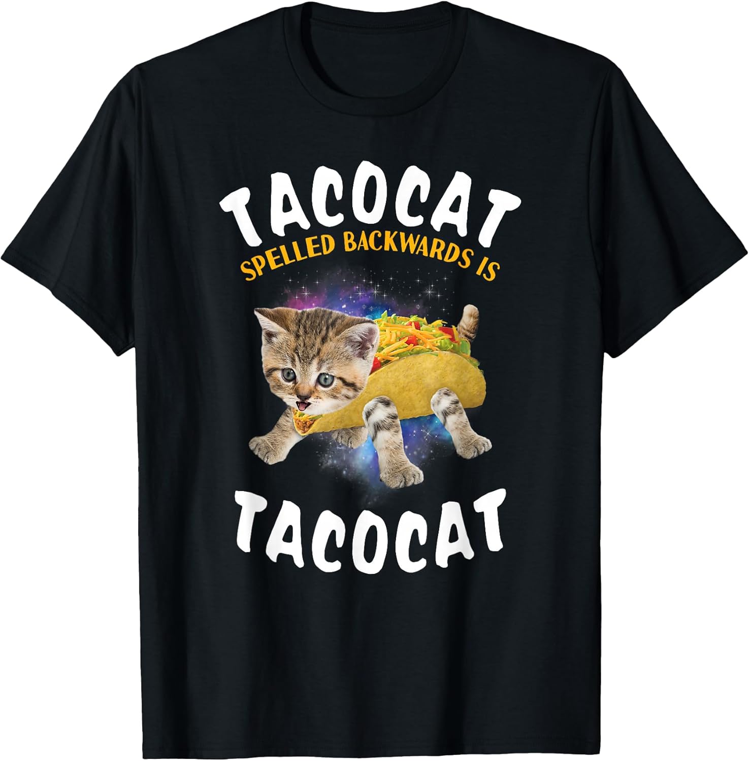 Tacocat Spelled Backward is Tacocat Cat and Taco Lover T-Shirt
