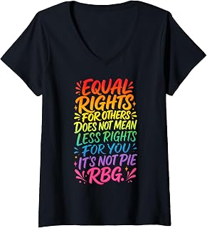 Women's Empowering Quote on Equal Rights for Others V-Neck T-Shirt