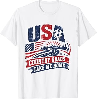 USA Country Roads Take Me Home T-Shirt