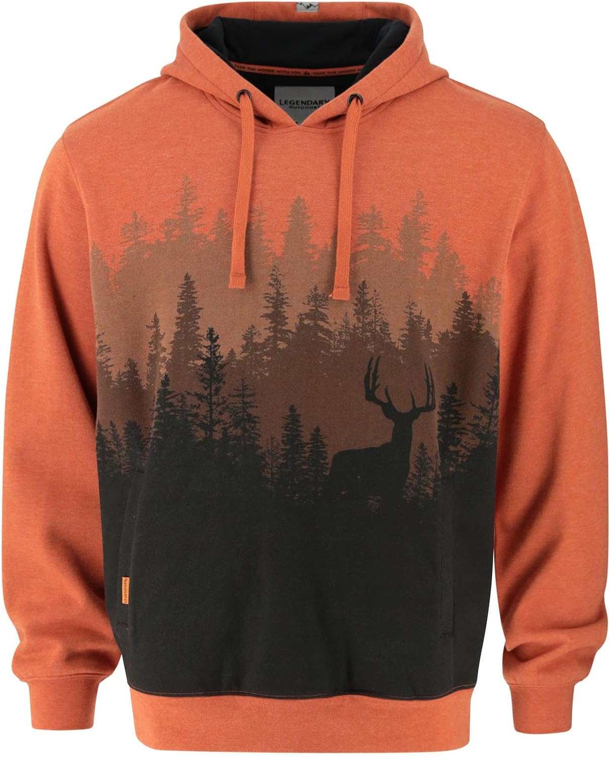 Mens Printed Hoodie Pullover Hooded Sweatshirt