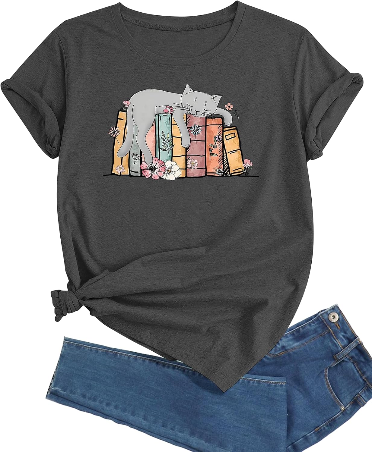 Women's Shirt Funny Graphic Tshirt Casual Short Sleeve Tee Tops