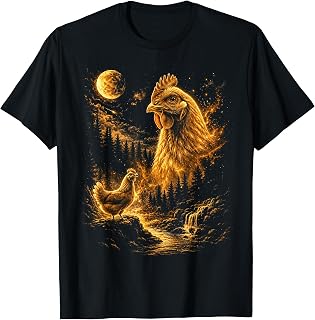 Cute Chicken Graphic Tee Boys Men Vintage Farm Animal T-Shirt