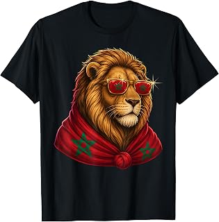 Morocco Flag Patriotic Moroccan Men Women Boys Girls Pride T-Shirt