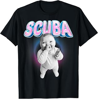 Cute Niche Ai Baby Scuba Dance Brainrot Meme T-Shirt