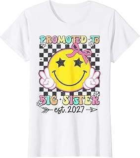Promoted to Big Sister 2027 Soon to Be Big Sis Girls T-Shirt