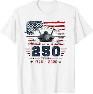 4th of July F14 Fighter Jet USA 250th Anniversary Men Women T-Shirt