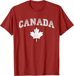 Canada Flag Vintage Men Women Kids T-Shirt