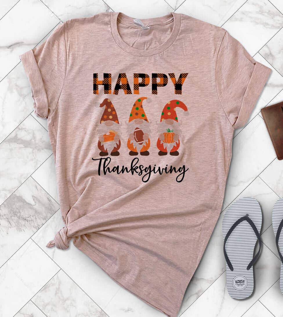Happy Gnome Thanksgiving - Fall Thanksgiving T-Shirt Hoodie, Sweatshirt | PodTeesHub.com