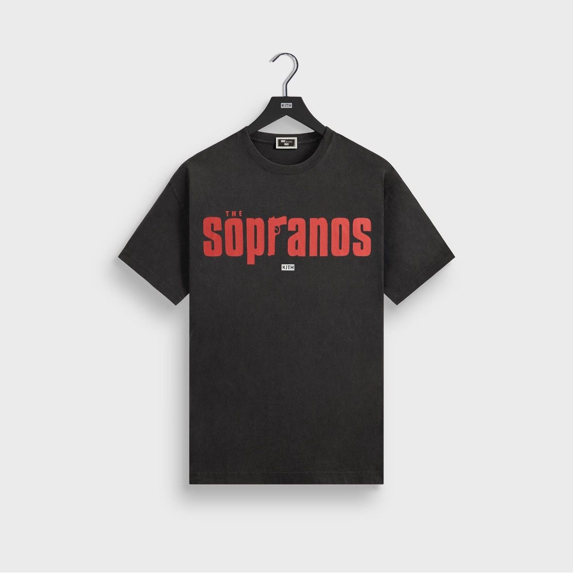 Kith The Sopranos Main Logo Vintage Tee Black Hoodie, Sweatshirt | PodTeesHub.com