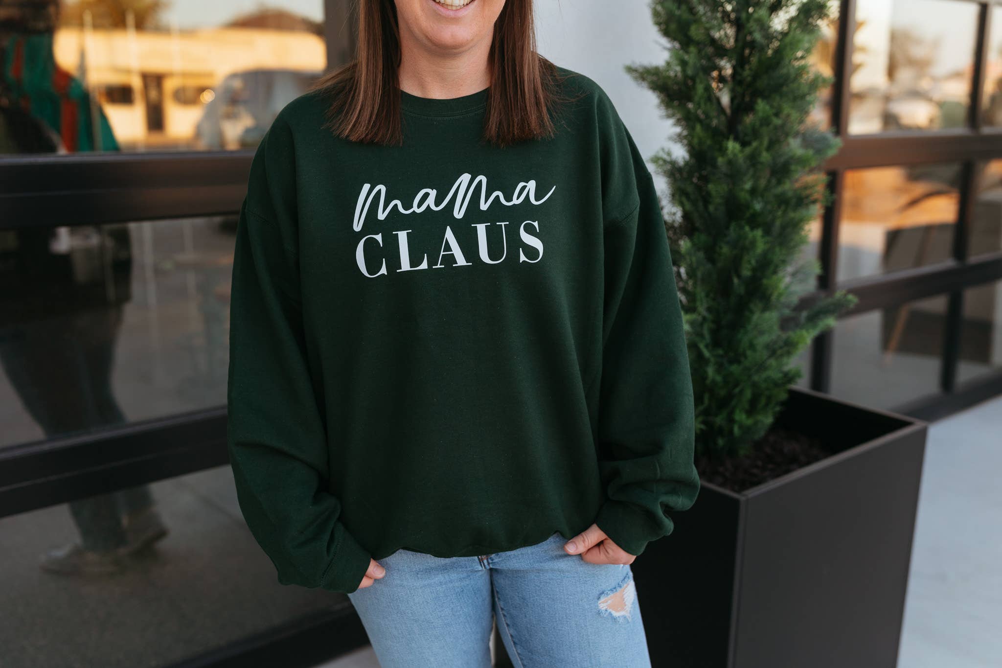 Mama Claus Christmas Graphic Sweatshirt - Christmas Holiday T-Shirts, Hoodie | PodTeesHub.com