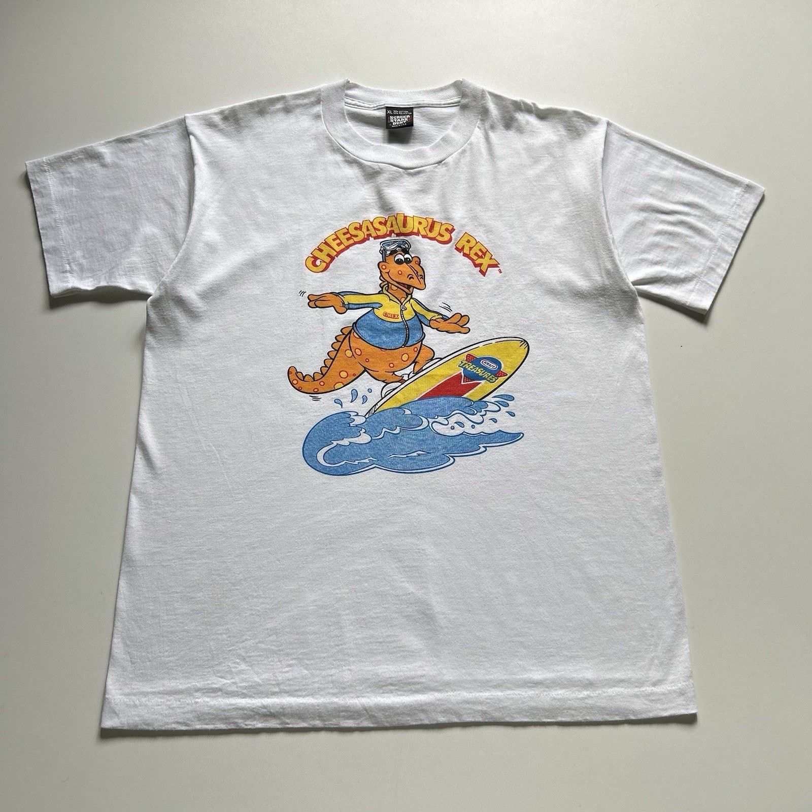 Vintage Cheesasaurus Rex T Shirt 90s Kraft Mac Cheese Xl Hoodie, Sweatshirt | PodTeesHub.com