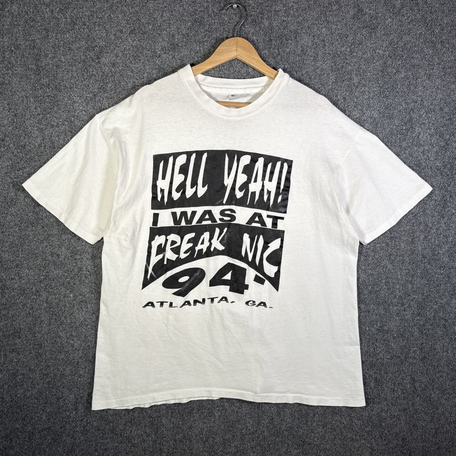 Rap Tees Vintage Freaknik Shirt Xl White 90s Atlanta Georgia Nic Hip Hoodie, Sweatshirt | PodTeesHub.com