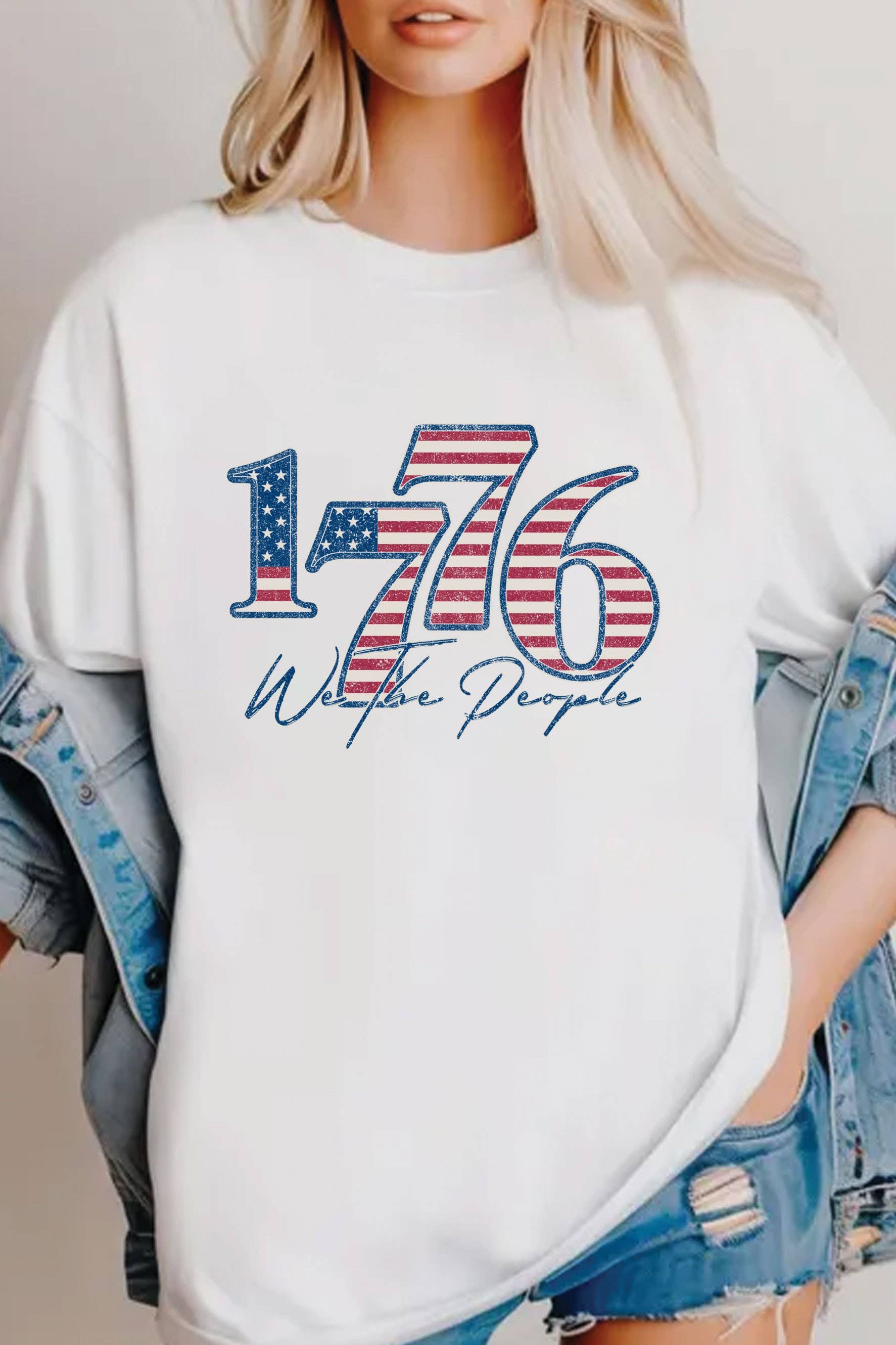 1776 America Flag We the People Graphic Tshirt Hoodie, Sweatshirt | PodTeesHub.com