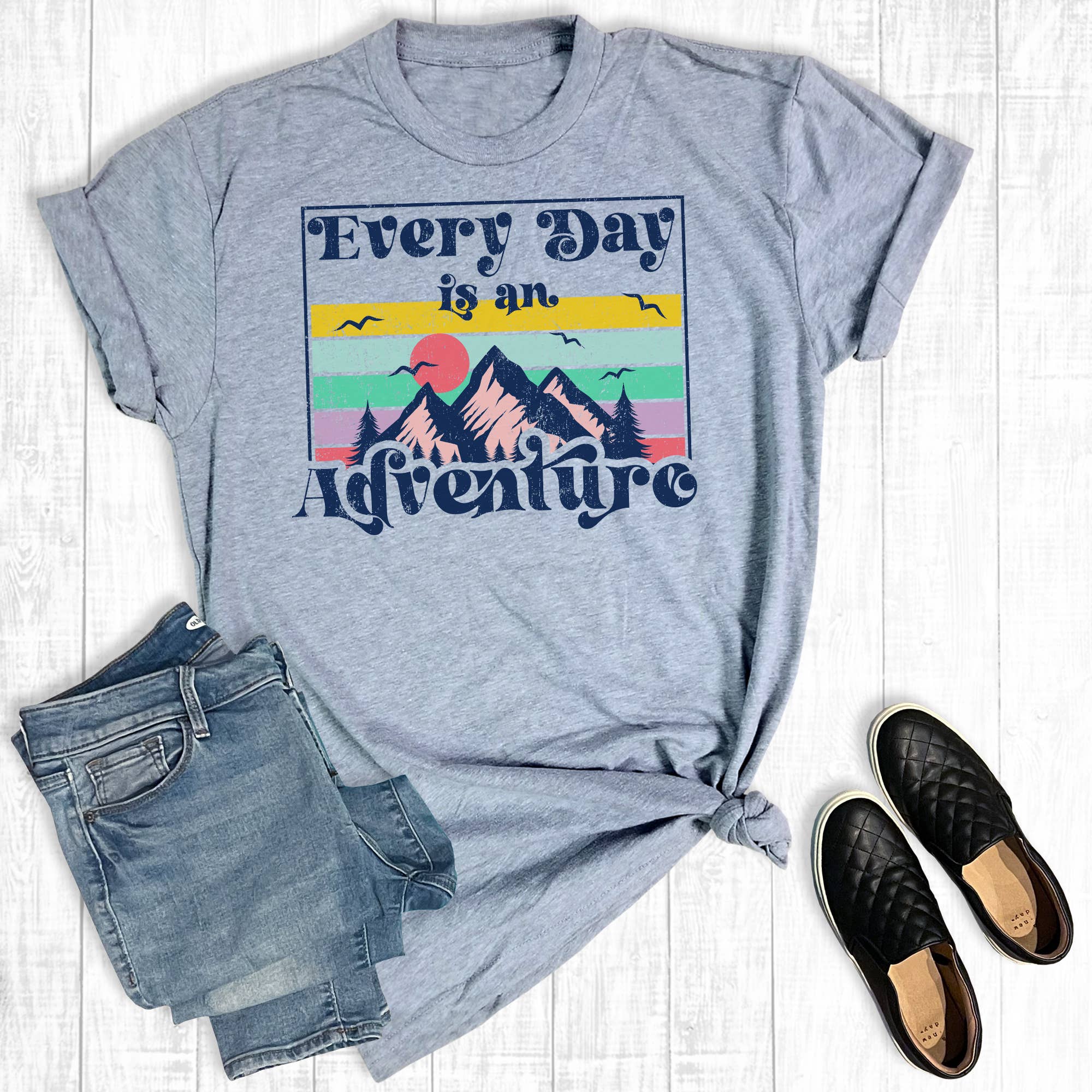 Summer Everyday Is An Adventure Graphic Tee Hoodie, Sweatshirt | PodTeesHub.com