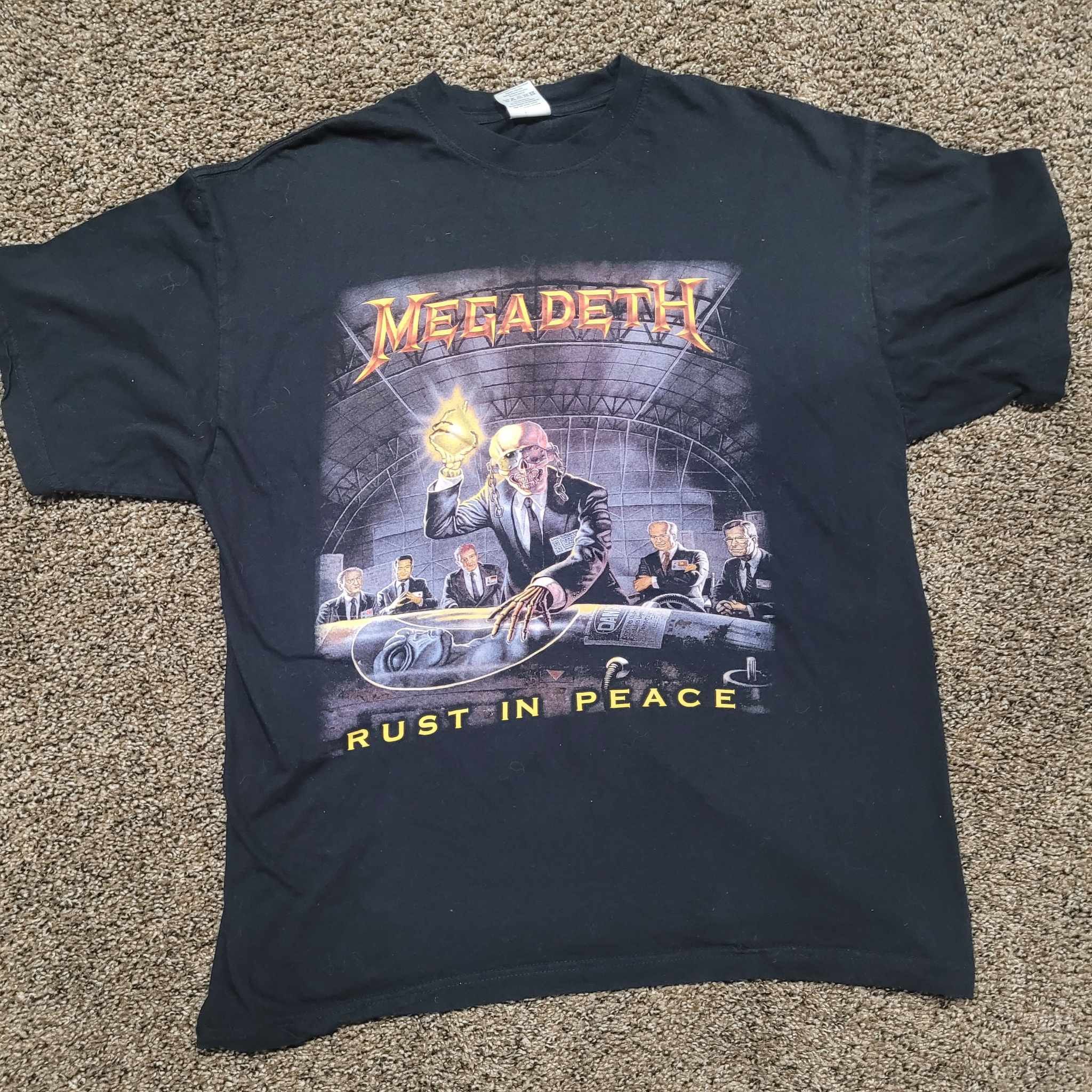Vintage Megadeth Rust In Peace Vintage Shirt Hoodie, Sweatshirt | PodTeesHub.com