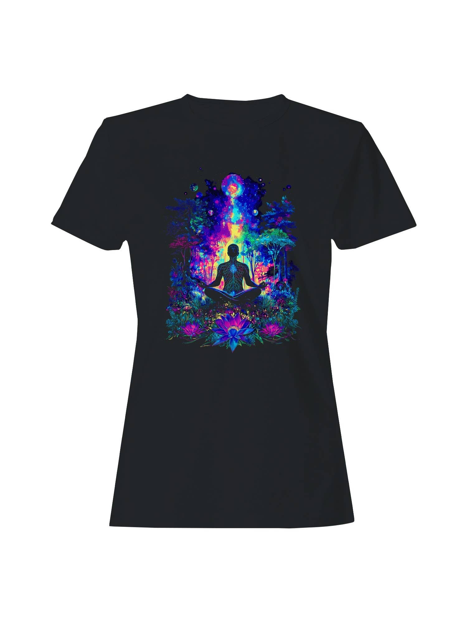 Cosmic Meditation Jungle Vibes Women's T-Shirt Hoodie, Sweatshirt | PodTeesHub.com