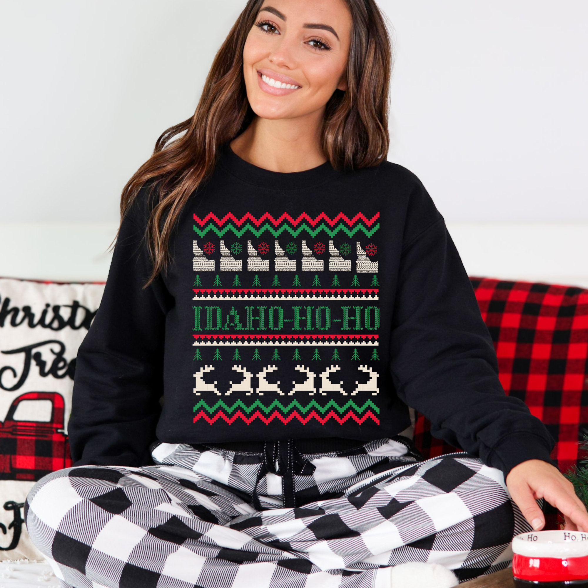 Idaho Ugly Sweater Sweatshirt Gildan & Bella Canvas T-Shirts, Hoodie | PodTeesHub.com