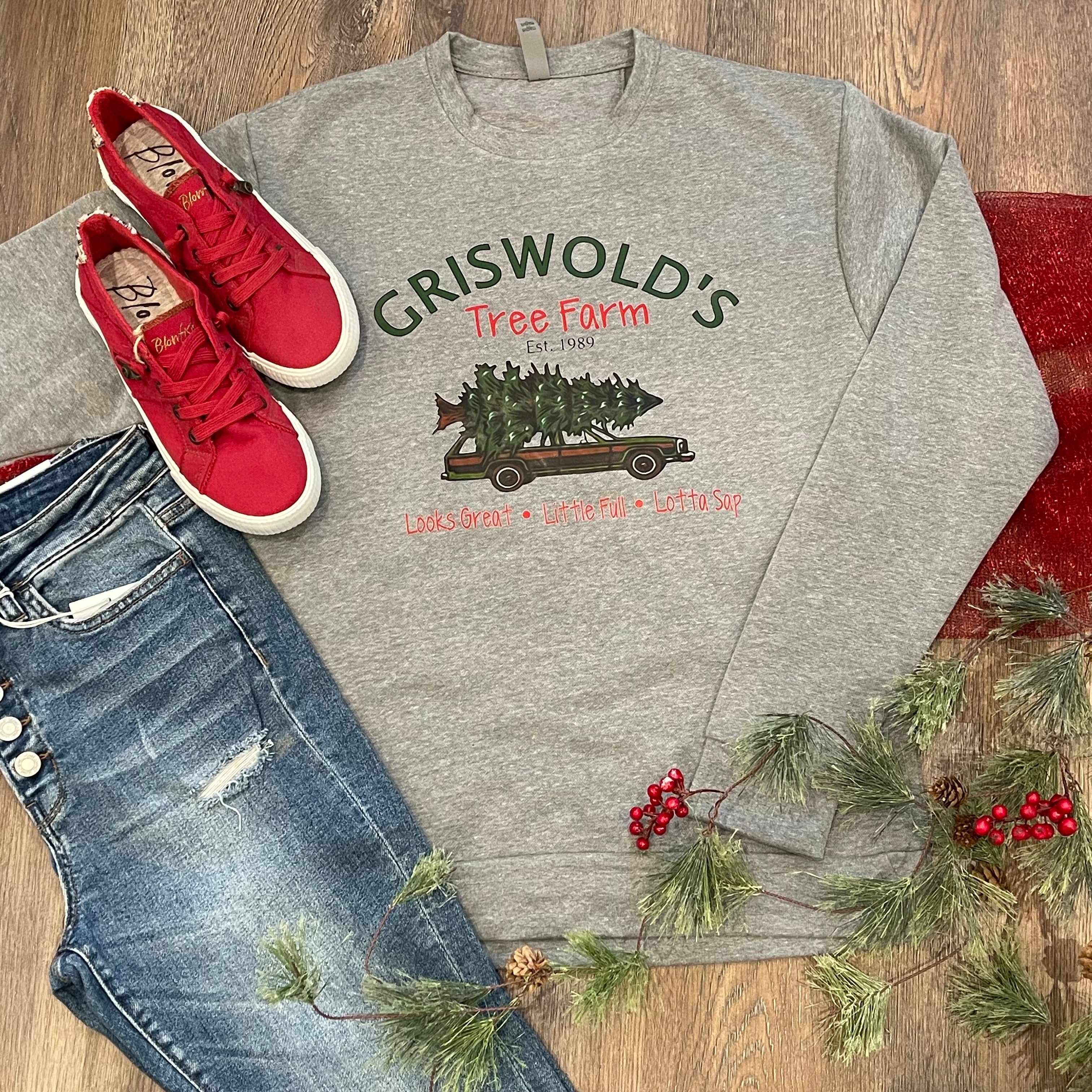 Griswold's Tree Farm Crewneck Sweatshirt T-Shirts, Hoodie | PodTeesHub.com