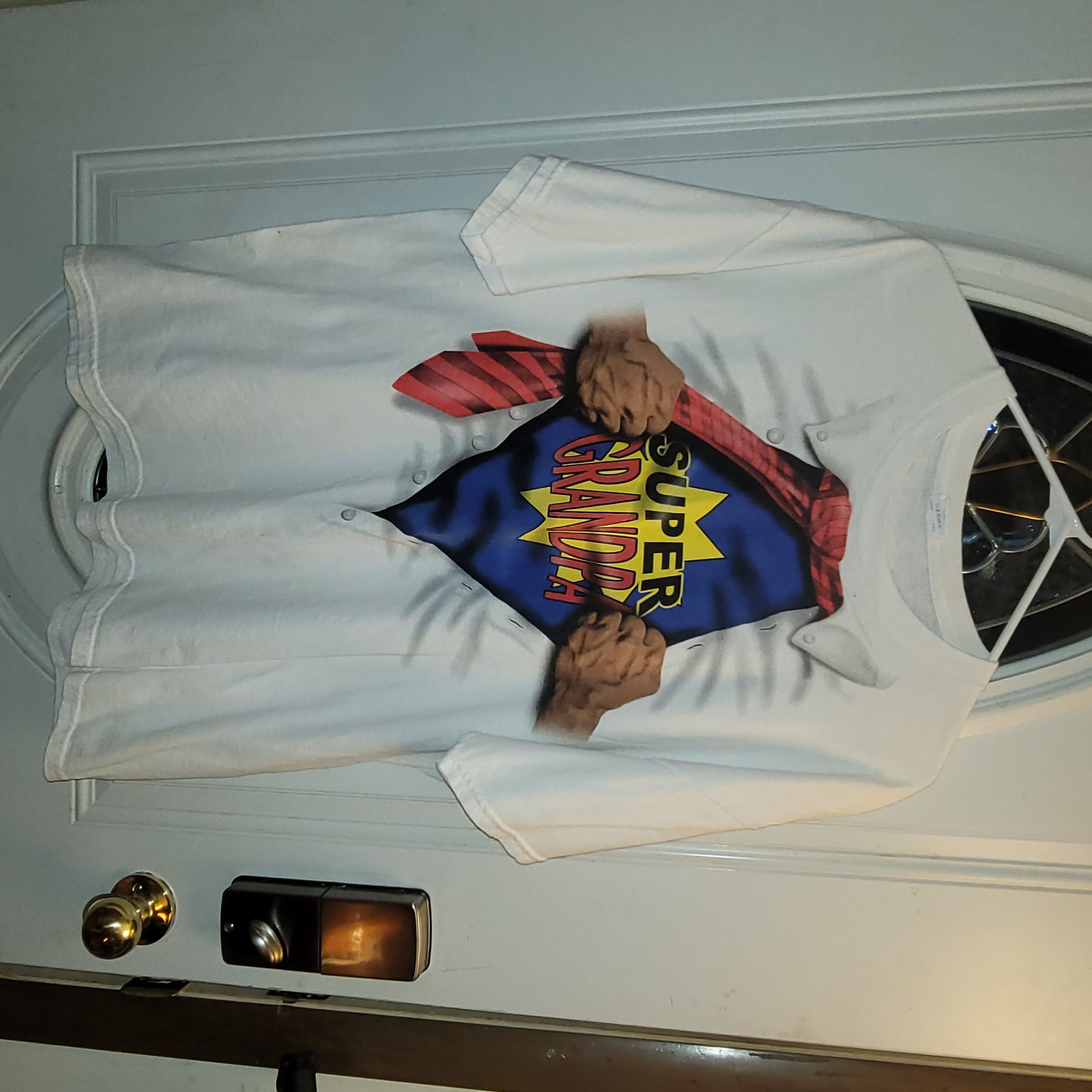 Gildan Euc Super Grandpa Superman Type T Shirt Xl Hoodie, Sweatshirt | PodTeesHub.com