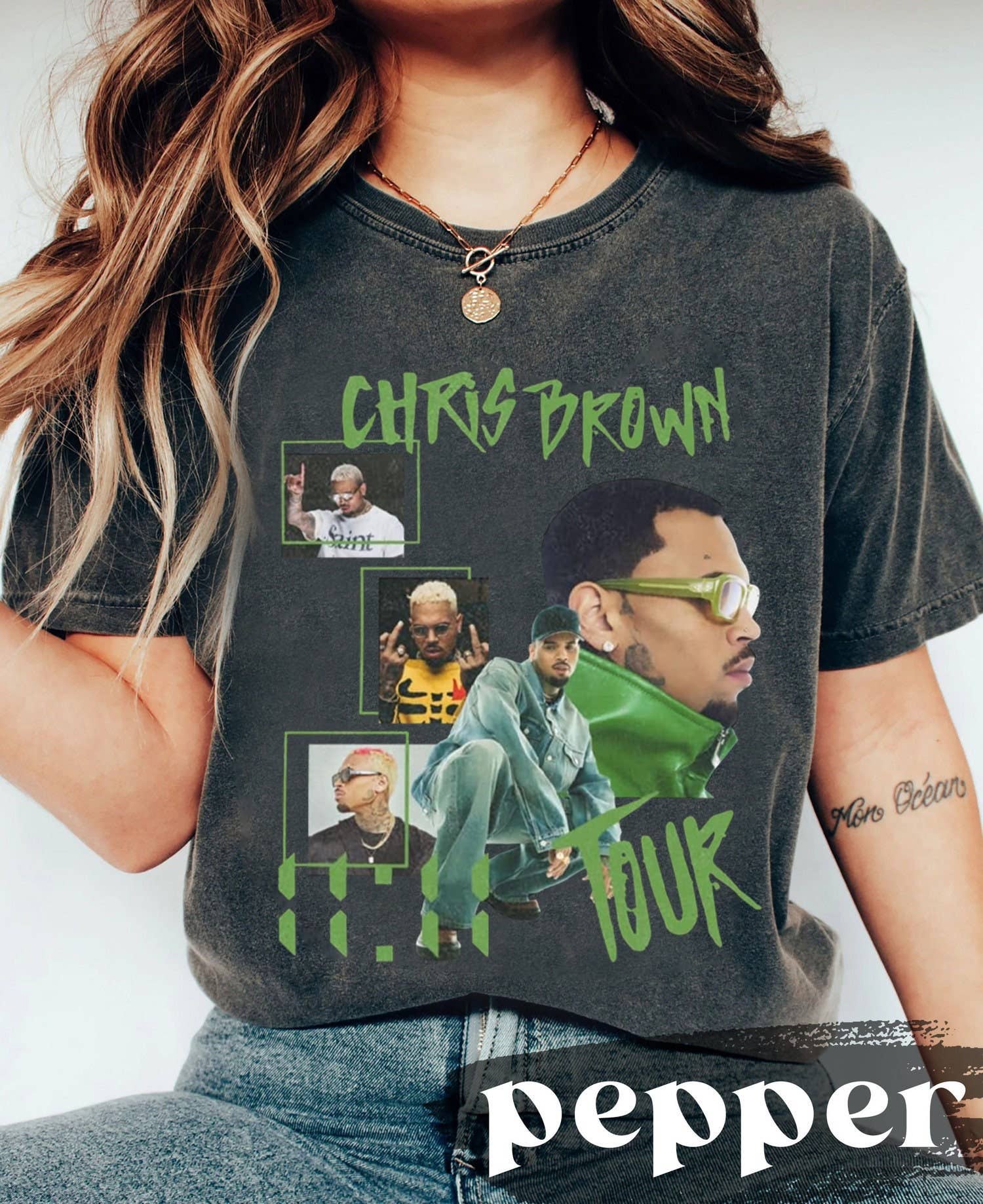 Vintage Chris Brown 1111 Tour 2024 - Fan Concert Shirt Hoodie, Sweatshirt | PodTeesHub.com