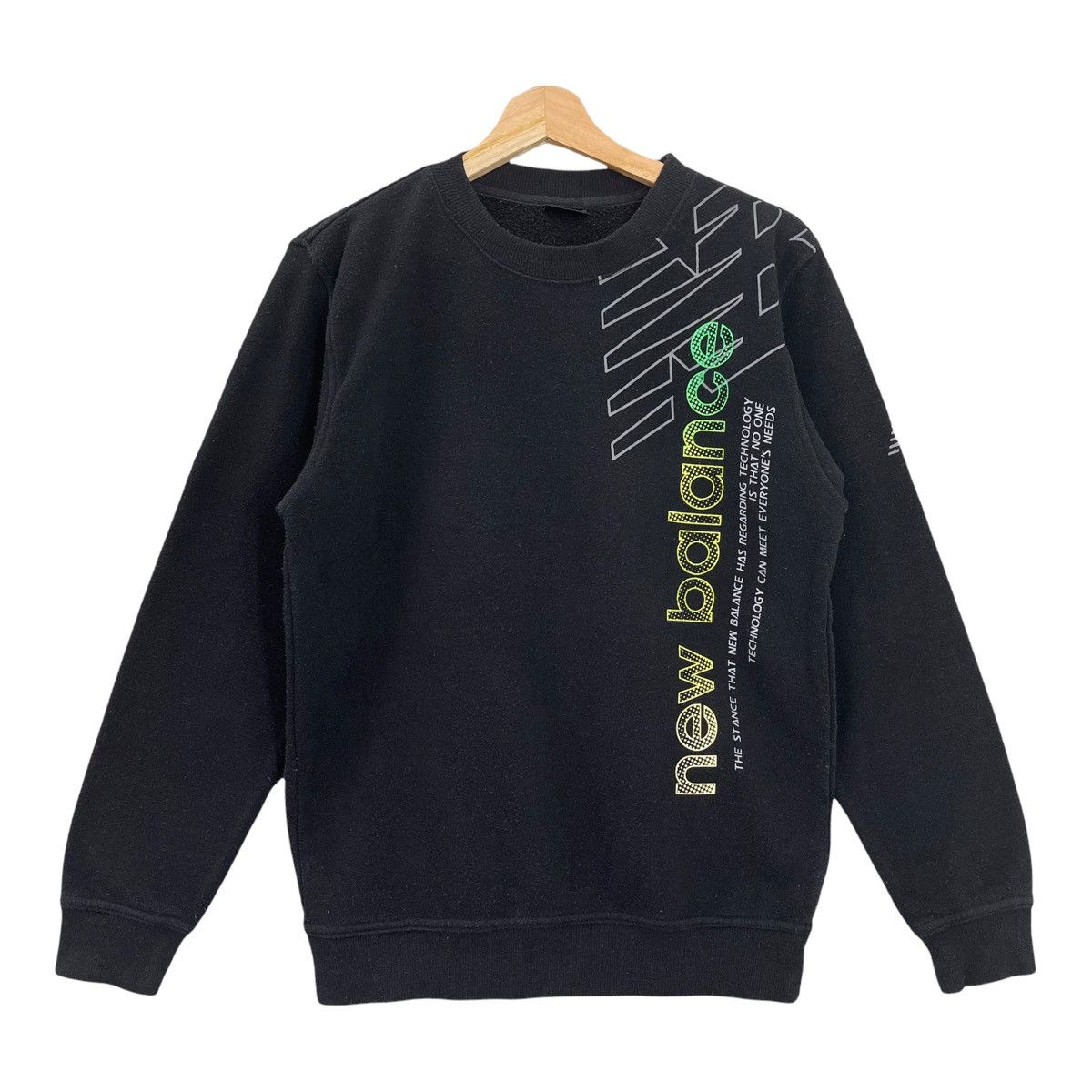 Vintage New Balance Spellout Logo Pullover Sweatshirt Size M T-Shirts, Hoodie | PodTeesHub.com