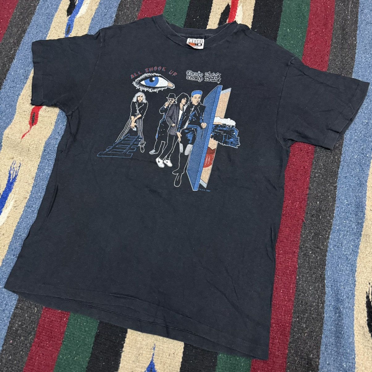 Band Tees Vtg 80s Cheap Trick World Tour 1980 1981 Hoodie, Sweatshirt | PodTeesHub.com