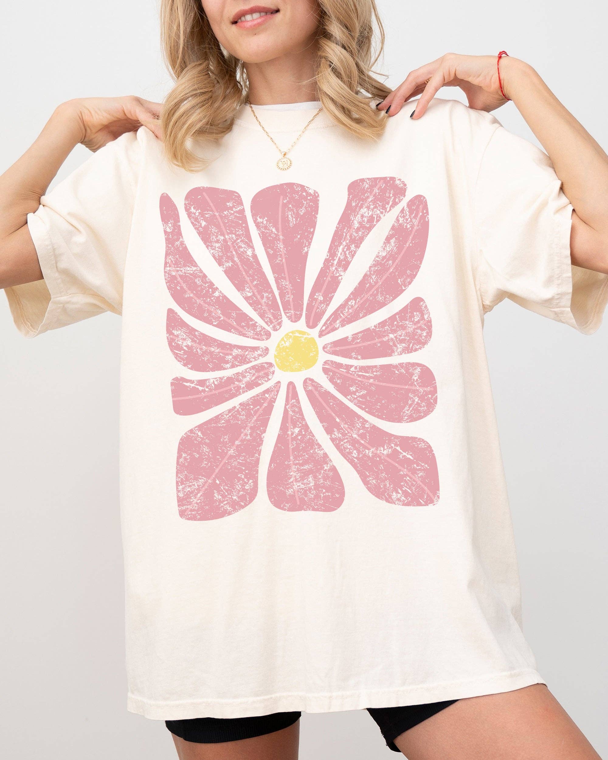 Abstract Flower, Boho Floral Design, Summer, Nature Shirt Hoodie, Sweatshirt | PodTeesHub.com