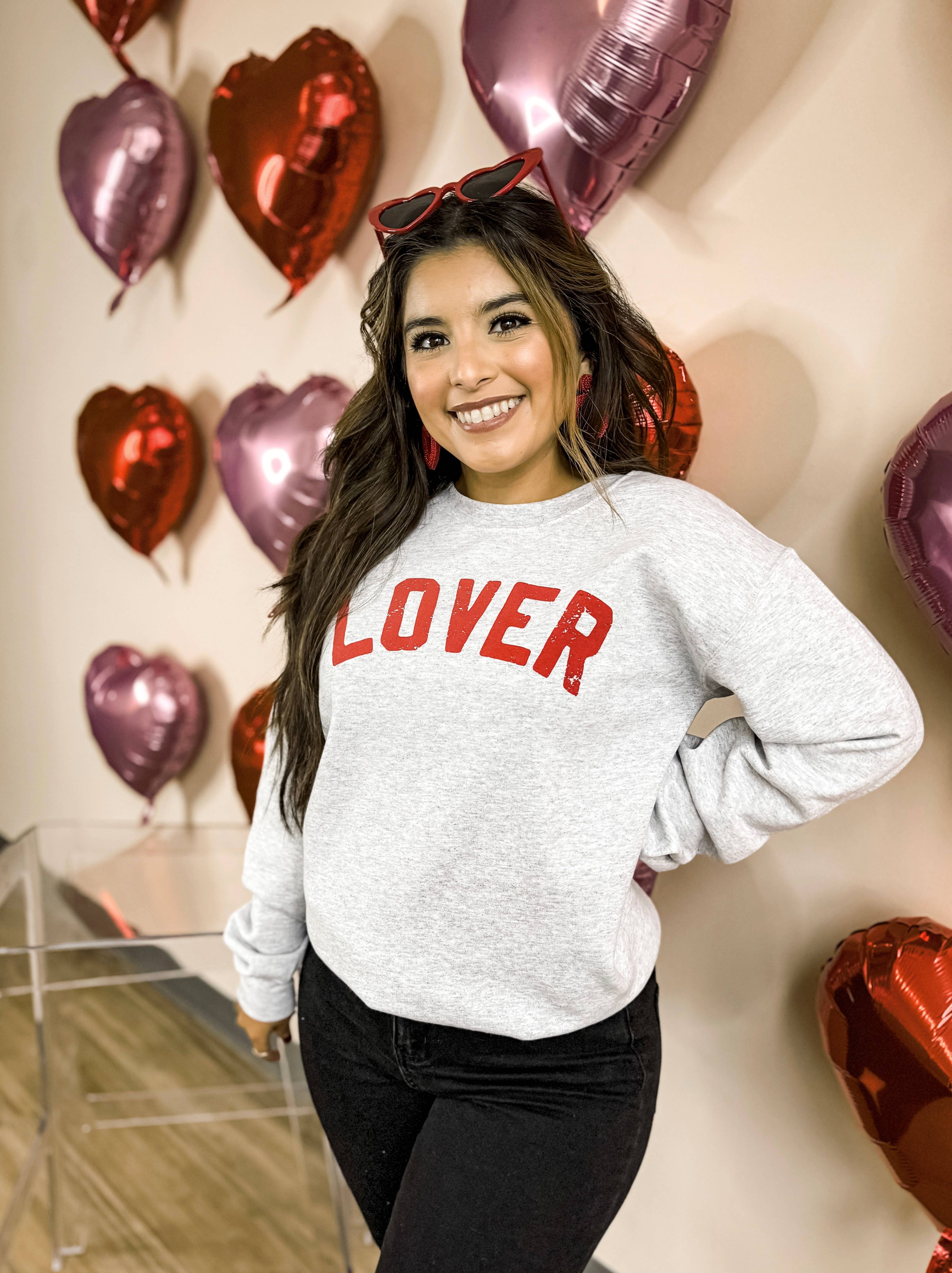 Lover Crewneck Sweatshirt, Valentine's Day Shirt, Valentine Hoodie | PodTeesHub.com