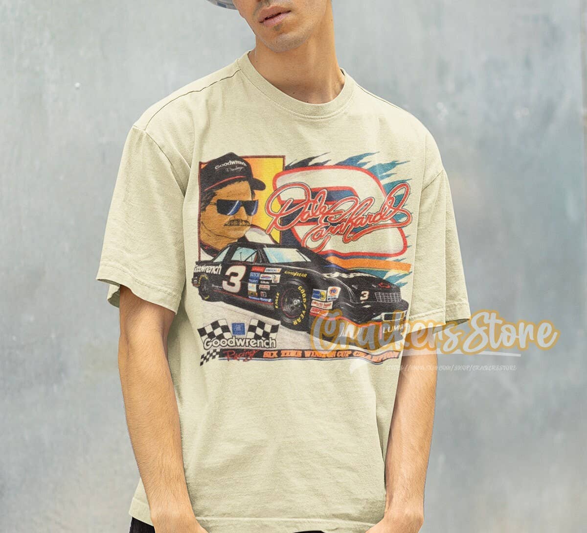 Vintage 90s Dale Earnhardt Nascar Racing Graphic Tee Hoodie, Sweatshirt | PodTeesHub.com