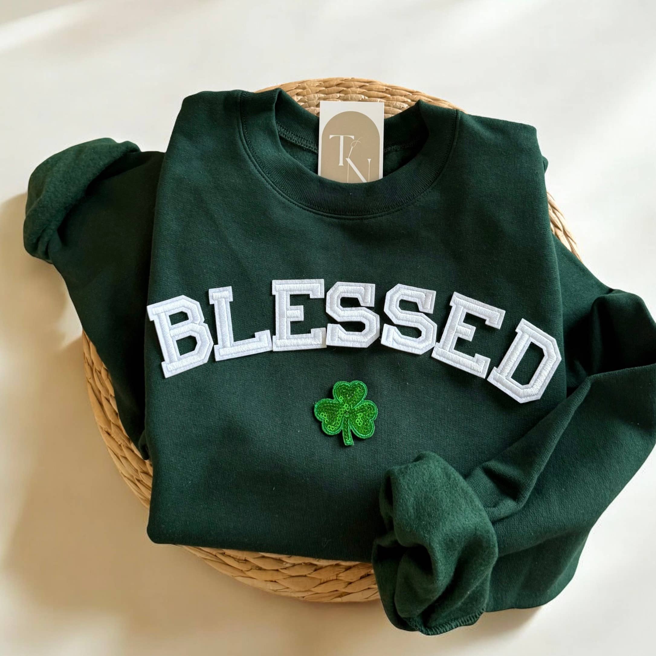 Blessed St Patricks Day Sweatshirt, St Pattys Sweater T-Shirts, Hoodie | PodTeesHub.com