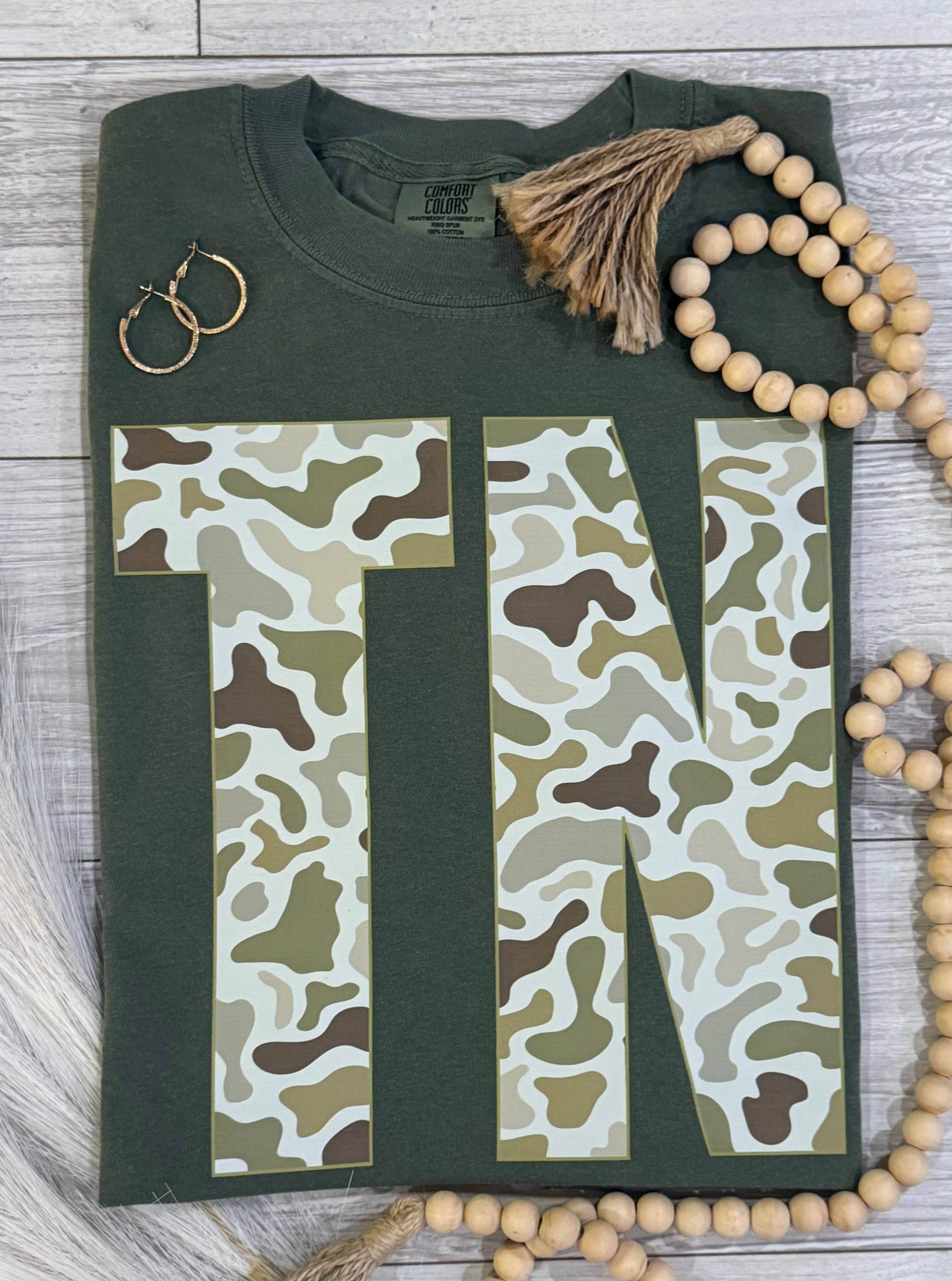 Tn Camo State Tee Hoodie, Sweatshirt | PodTeesHub.com