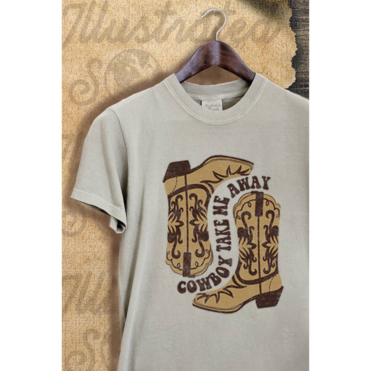 Cowboy Take Me Away Vintage Graphic  Tee Hoodie, Sweatshirt | PodTeesHub.com
