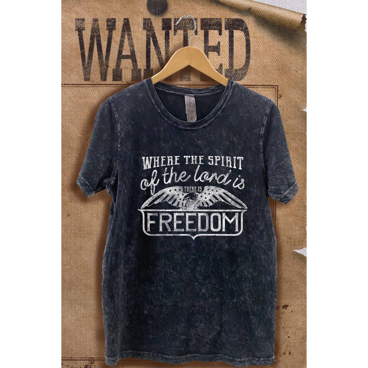 Freedom Vintage  Mineral Wash  Graphic  Tee Hoodie, Sweatshirt | PodTeesHub.com