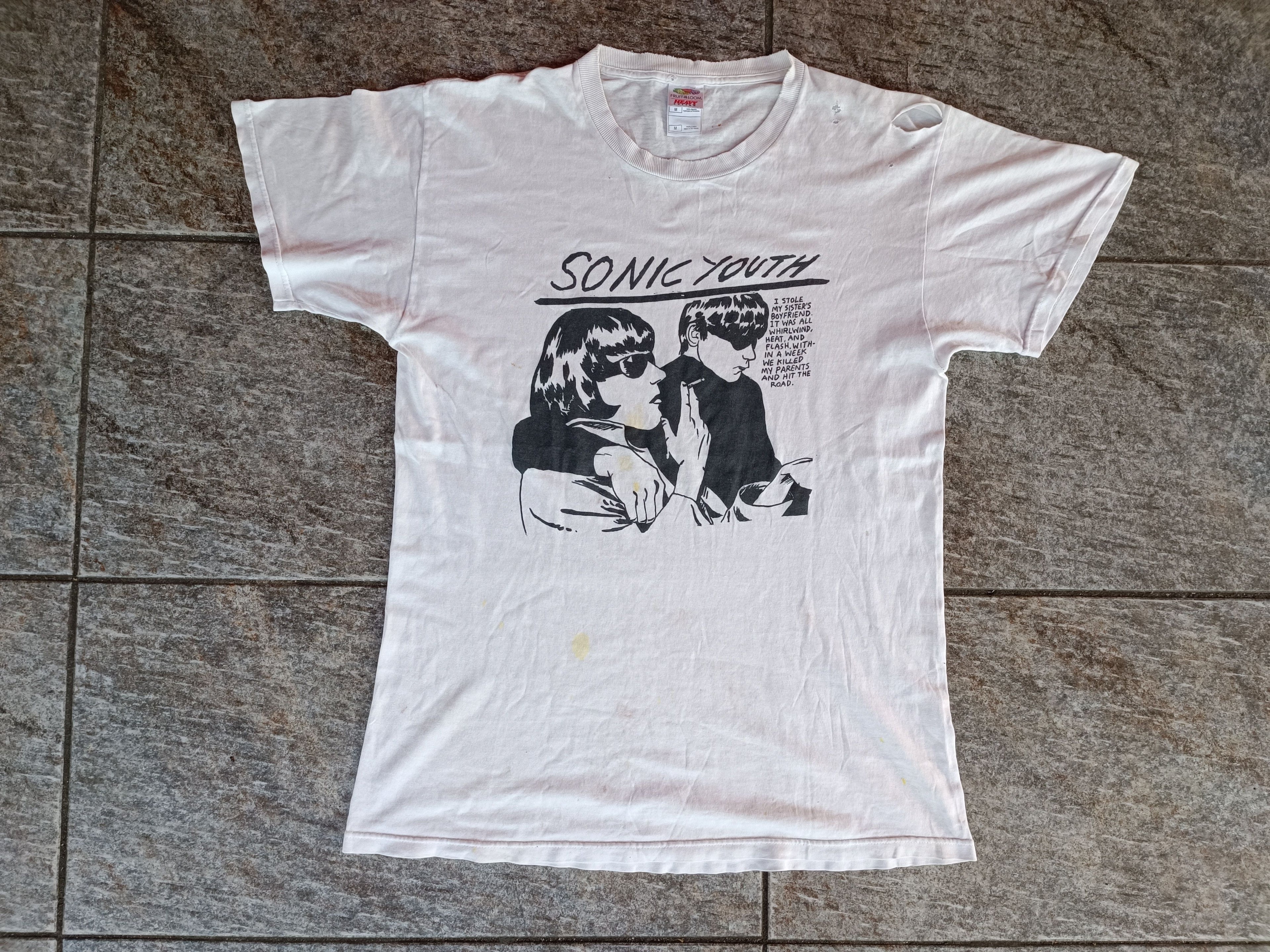 Band Tees Vintage T Shirt Band Sonic Youth Distressed Hoodie, Sweatshirt | PodTeesHub.com