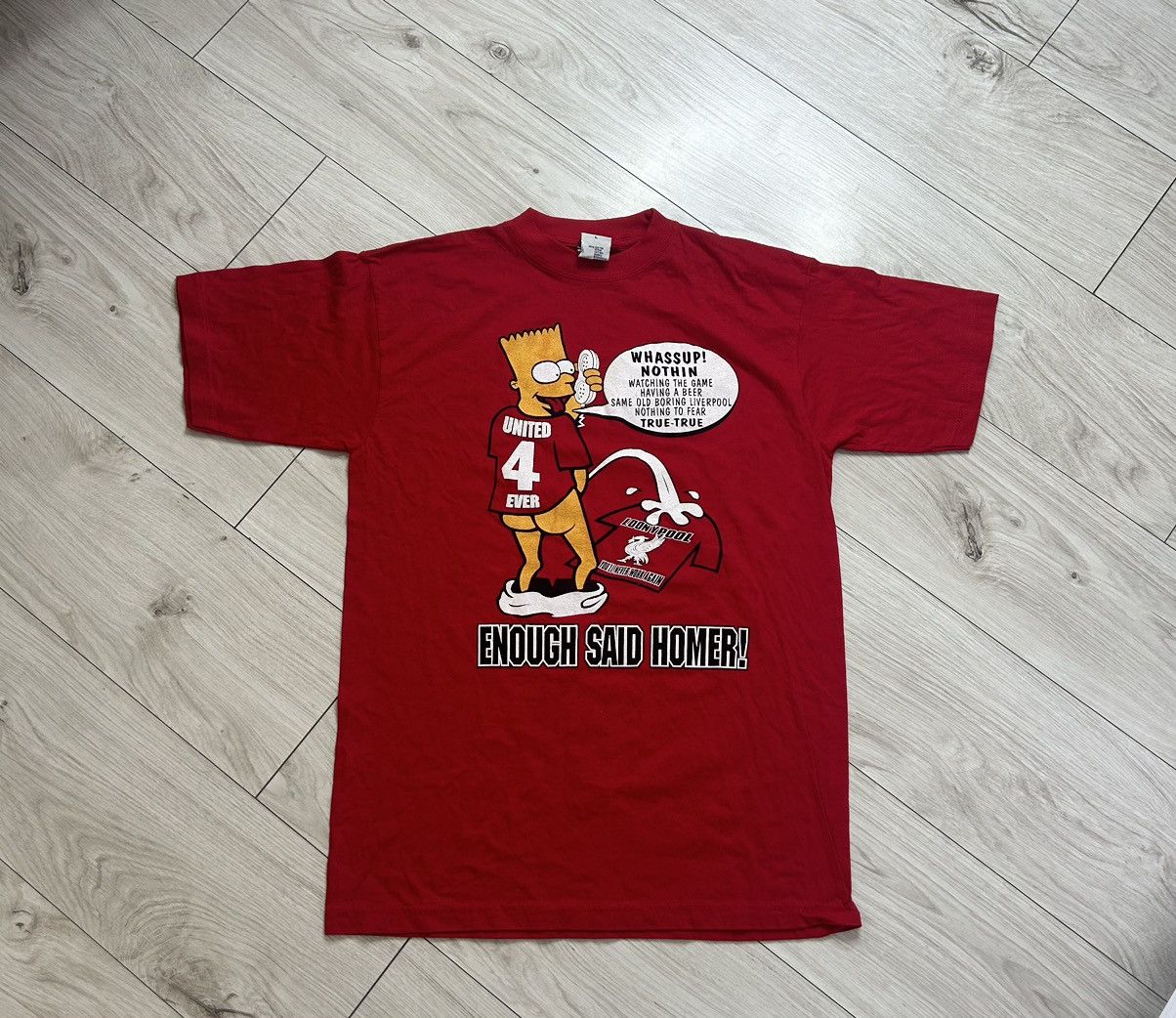 Vintage Bart Simpsons Jersey Liverpool Humor T-Shirts, Hoodie, Sweatshirt | PodTeesHub.com