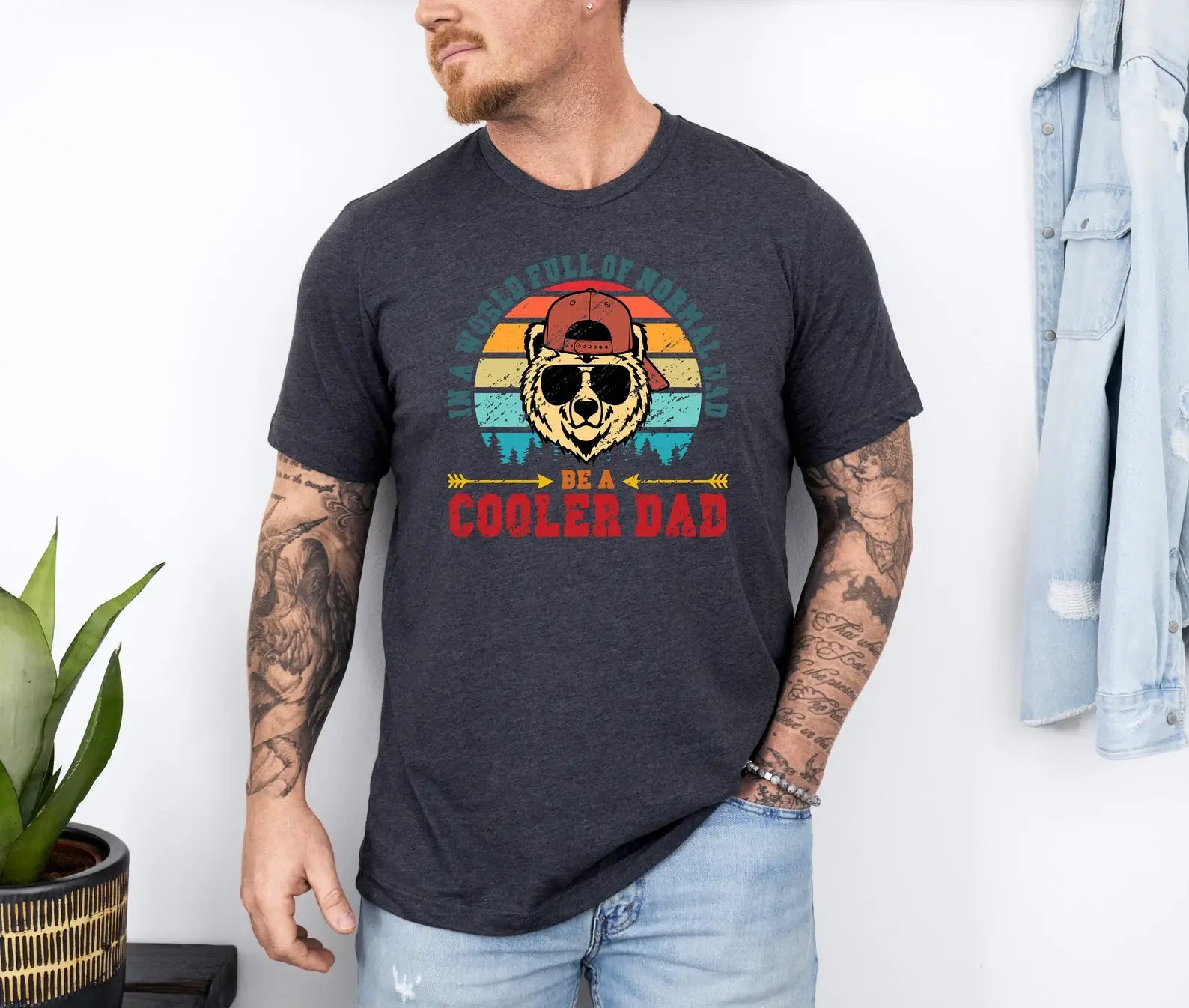 In A World Full of Normal Dad Be A Cooler Dad T-Shirt Hoodie, Sweatshirt | PodTeesHub.com