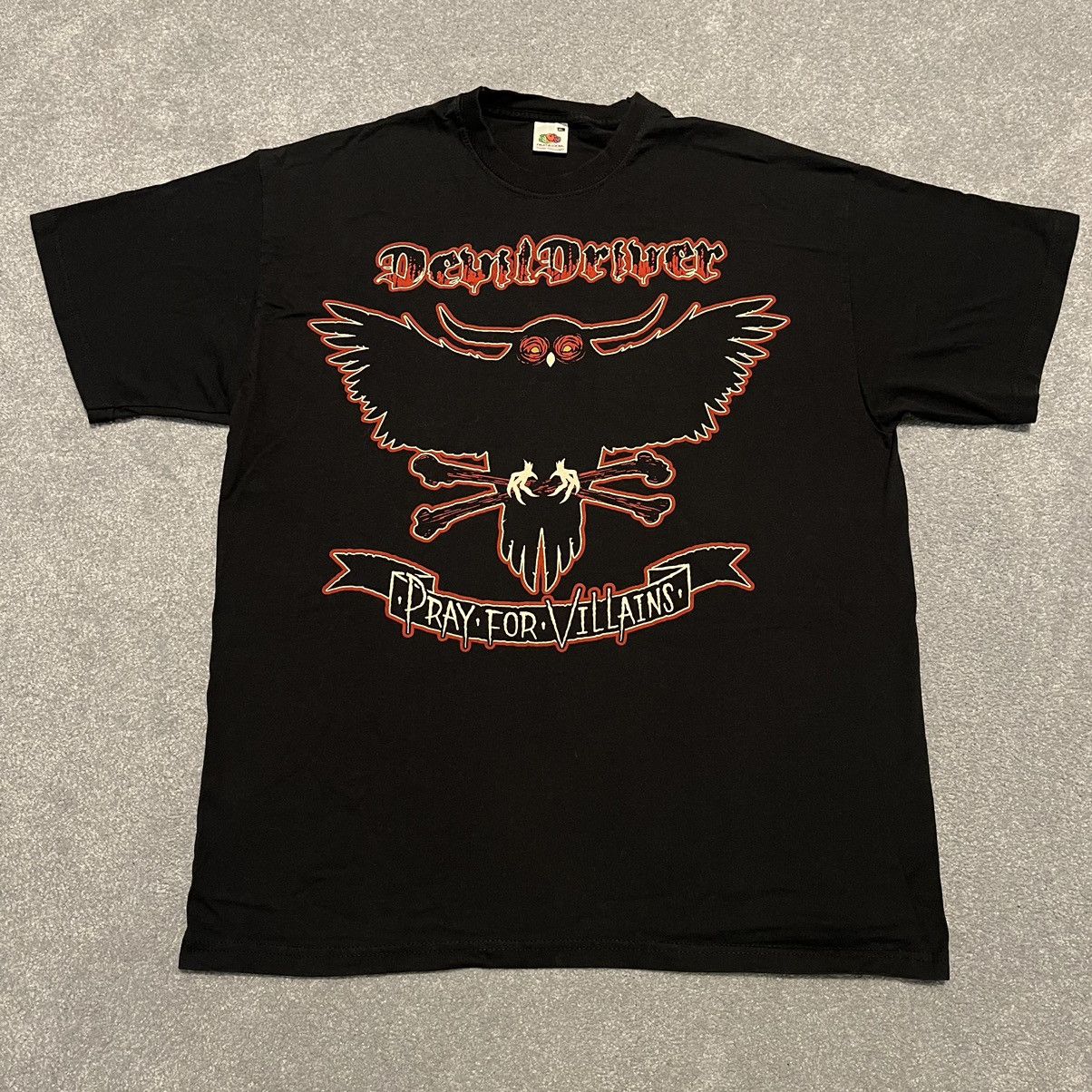 Vintage 2000s Devildriver Pray For Villains Death Metal Tee Hoodie, Sweatshirt | PodTeesHub.com